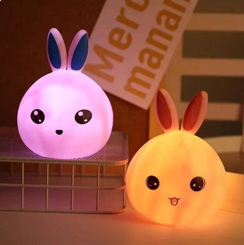 Glow Bunny: The Ultimate 7-Color Soft Touch Night Light