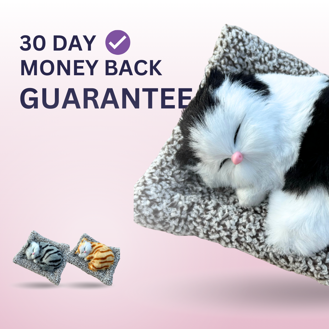 Cute Sleeping Cat Plush Toy with Meow Sound, Heart-Melting Gift for Loved Ones